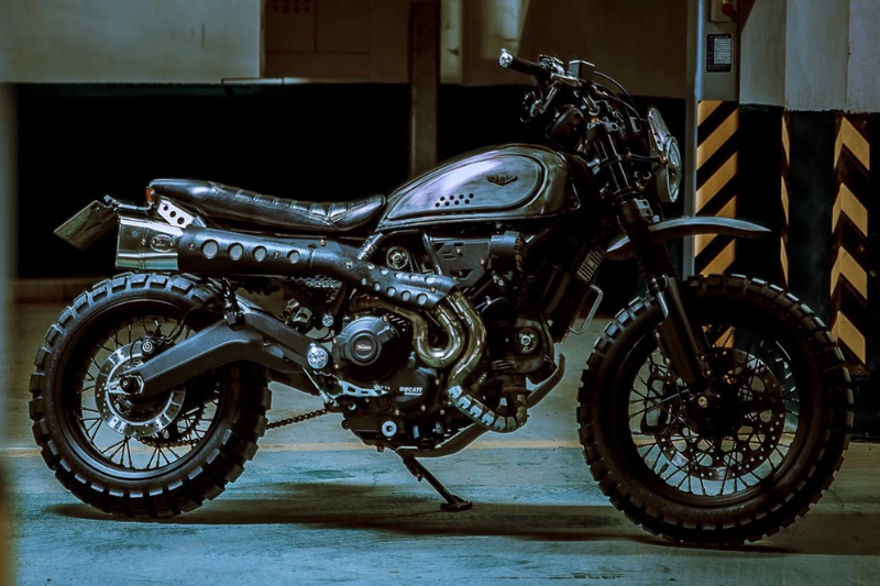 All parts to build scrambler motorcycle