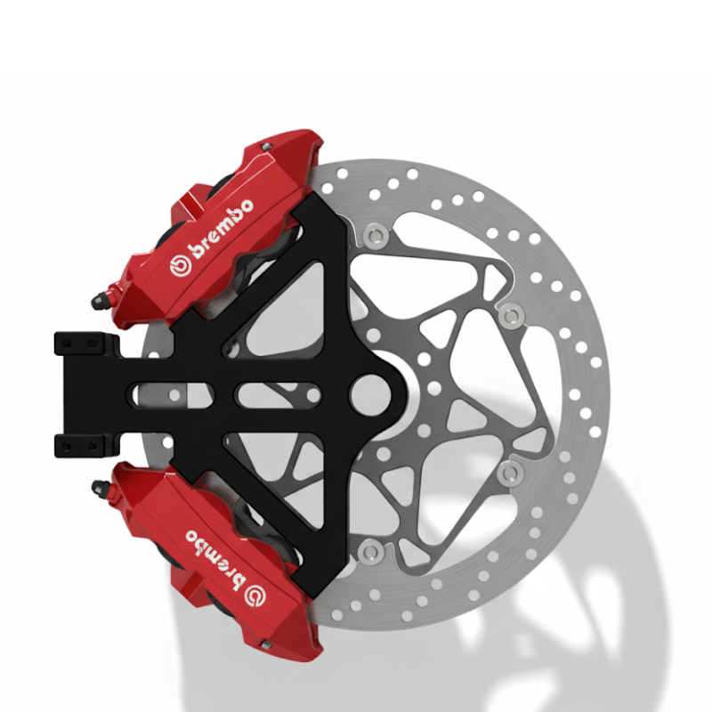 Sportster Rear Caliper Mount for Dual 100 mm Radial Calipers