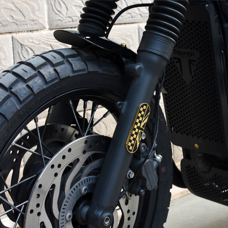 Brass Fork Reflectors for Triumph Classic