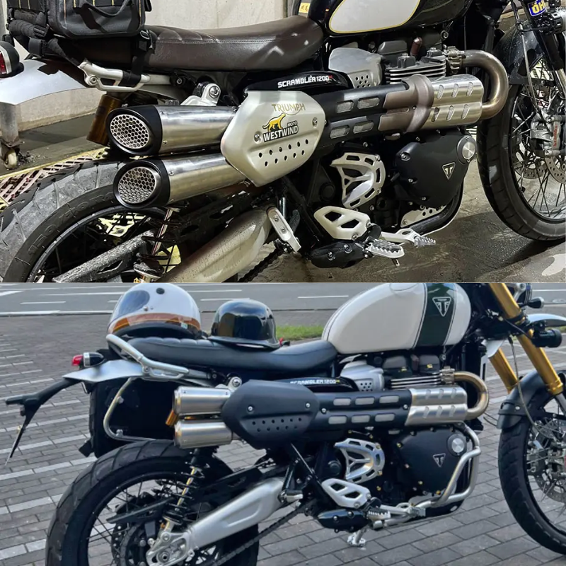 Exhaust for Triumph Scrambler 1200 X/XC/XE