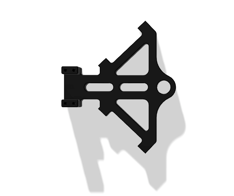 Sportster Rear Caliper Mount for Dual 100 mm Radial Calipers