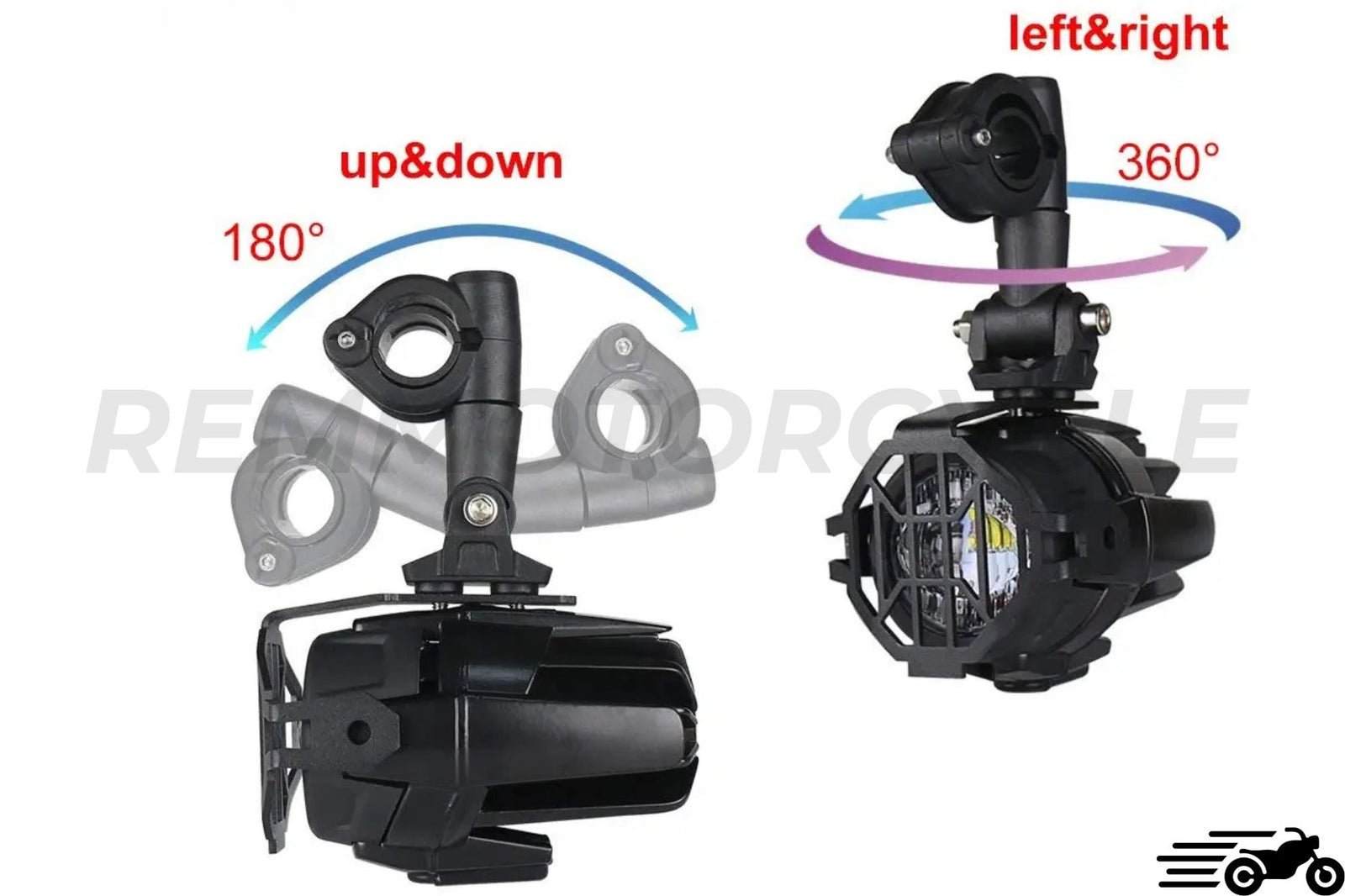 Long-range 40W additional LED spotlight