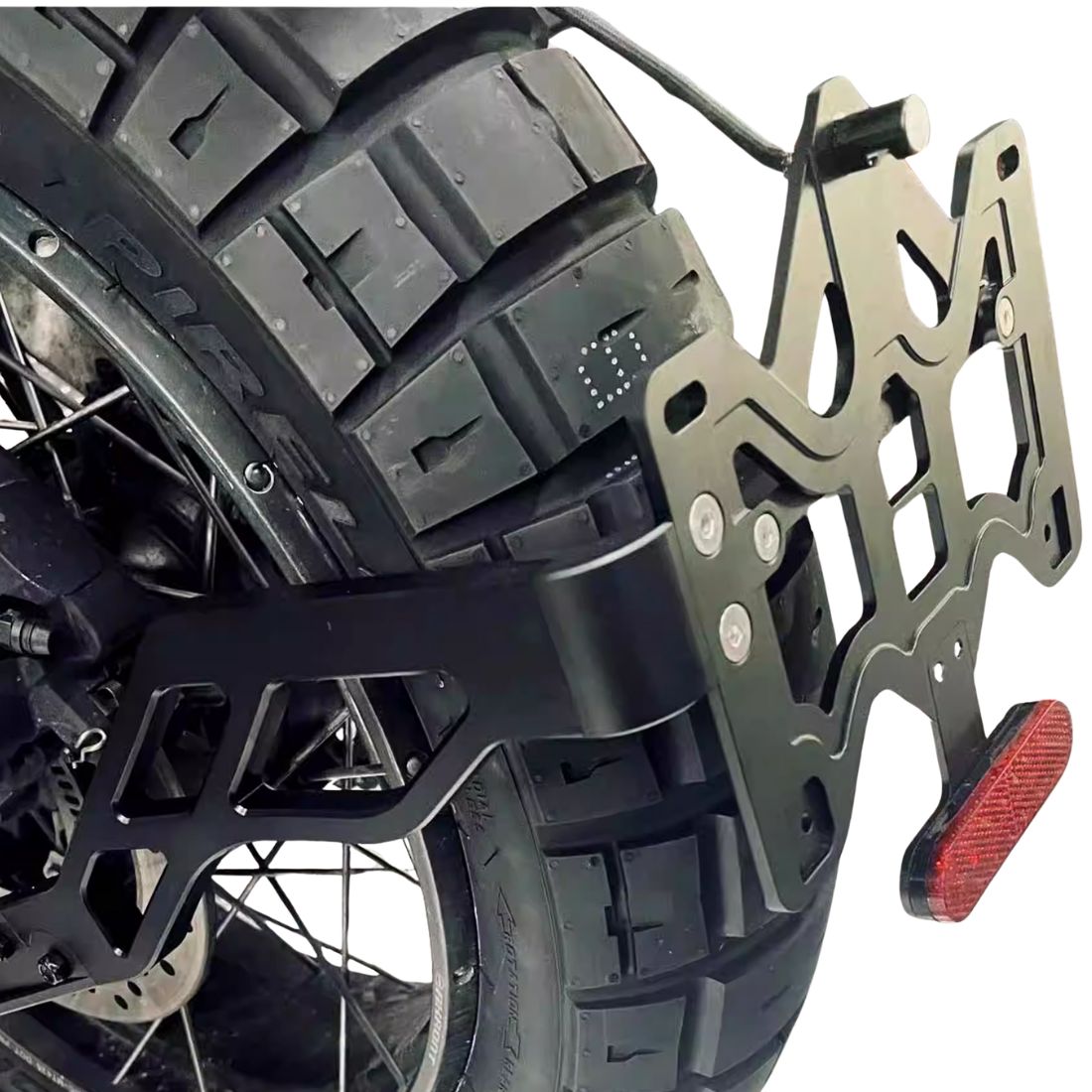 Fender with License Plate Holder for Triumph XC / XE