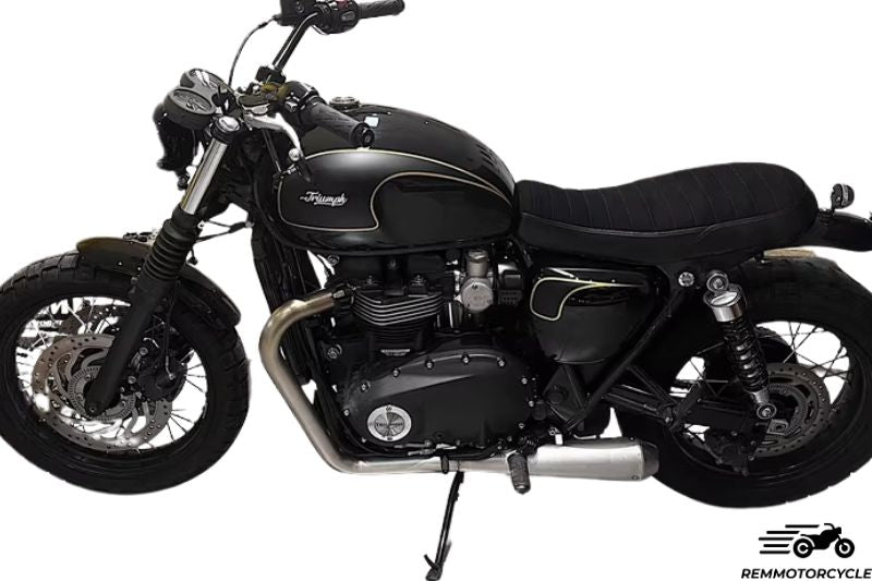 Complete exhaust system for Triumph Bobber, T100, T120, Street Twin 900