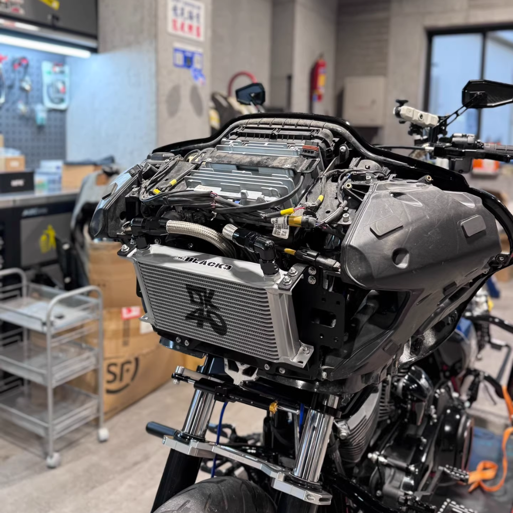 Oversized Oil Cooler – Harley Road Glide w/ Baja S2 Compatibility