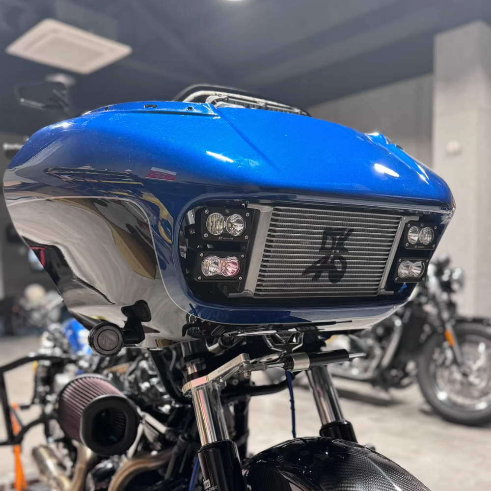 Oversized Oil Cooler – Harley Road Glide w/ Baja S2 Compatibility