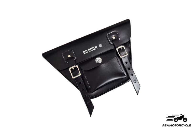 Side leather saddlebag for Triumph Scrambler 1200