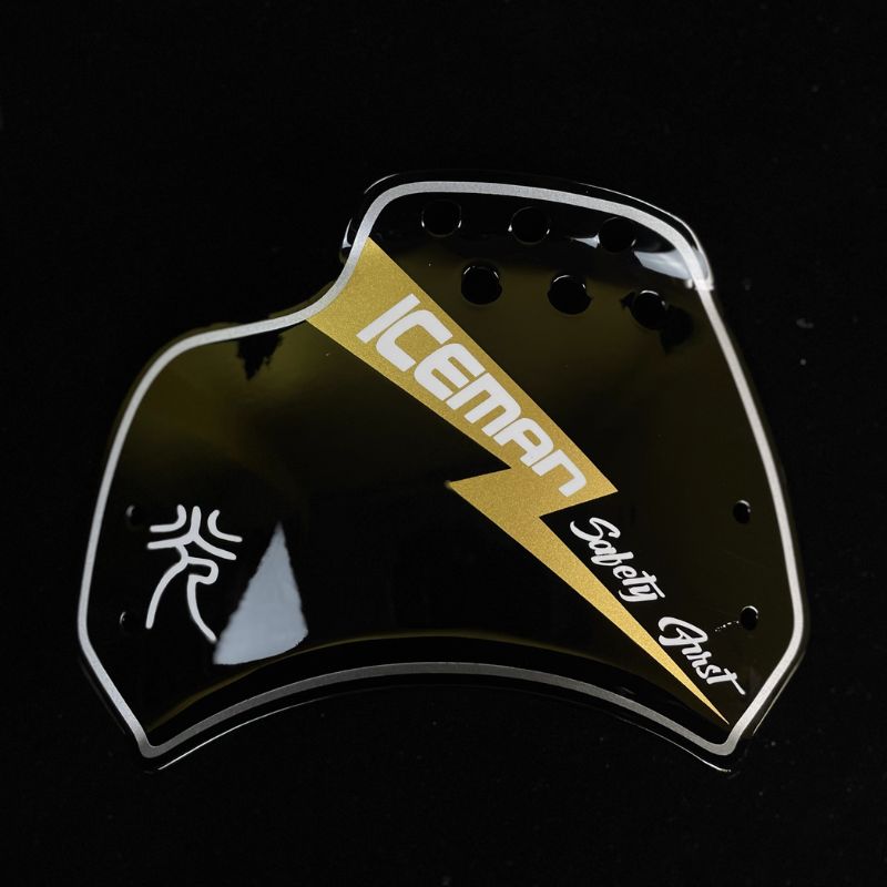 Custom side number plate wind deflector for Triumph 400 X