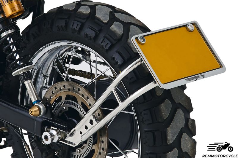 License Plate Holder with Mudguard Triumph T100 T120 Street Twin Scrambler 900