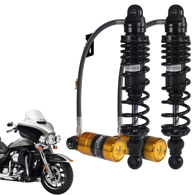 Reservoir rear shocks for Road Glide and Street Glide