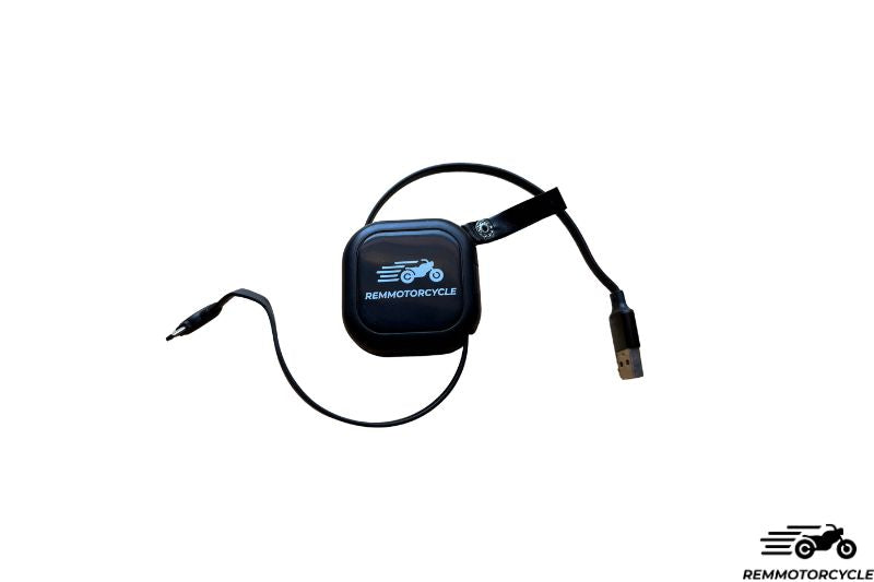Remmotorcycle Multi-Port Charger Cable with Phone Mount