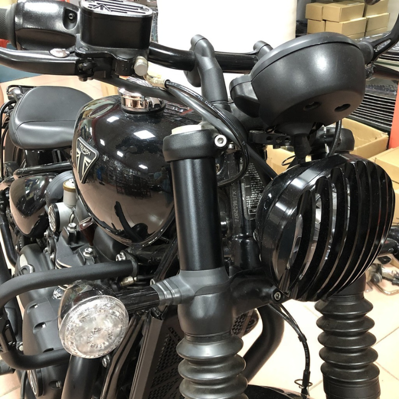 Black Fork Covers for Bonneville Bobber