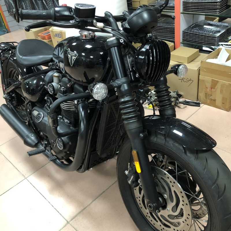 Black Fork Covers for Bonneville Bobber