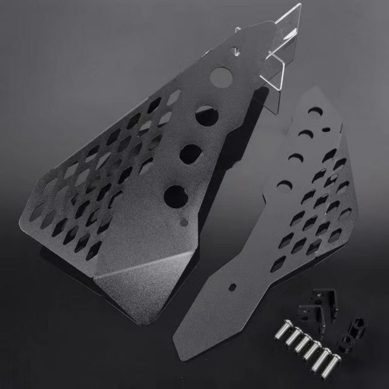 Laser-cut aluminum side covers for Scrambler 800