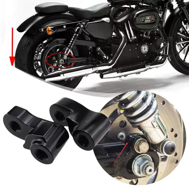 Sportster -1'' lowering blocks in black or silver