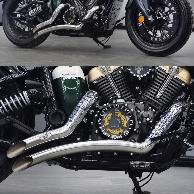 Right-side dual-outlet exhaust for Napoleon 125/250