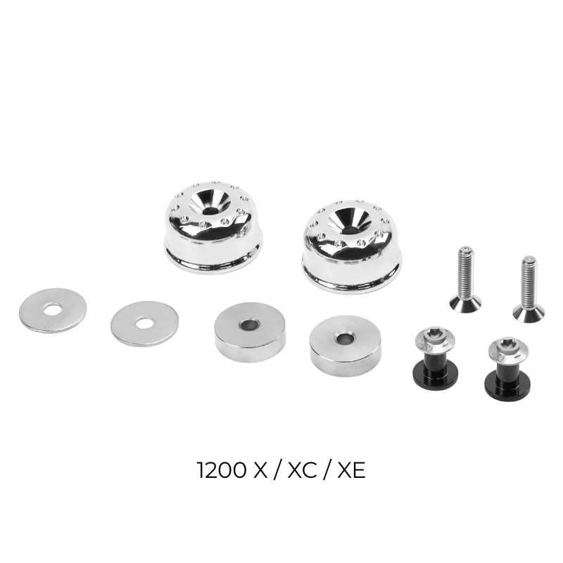 Embouts de guidon laiton (argent ou noir) + adaptateur rétro – BMW R12 / Triumph Classic