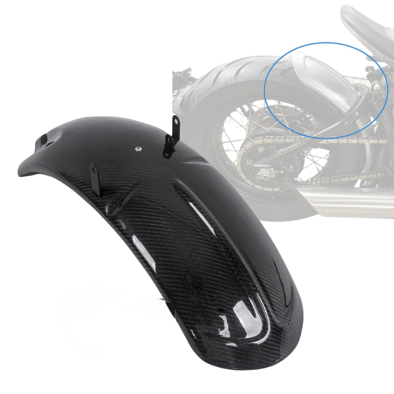 Short dry carbon rear fender – Triumph Bobber