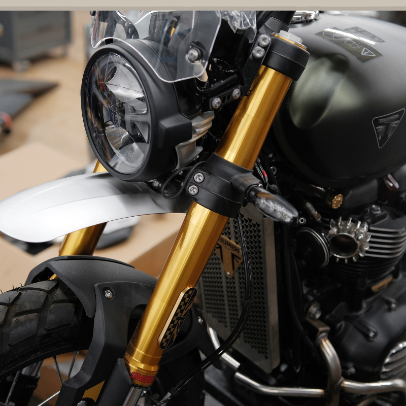 High fender with lower guard for Triumph Scrambler 900