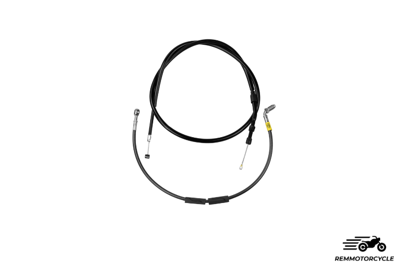 HEL Black Kit – Extended Clutch Cable + Front Brake Line
