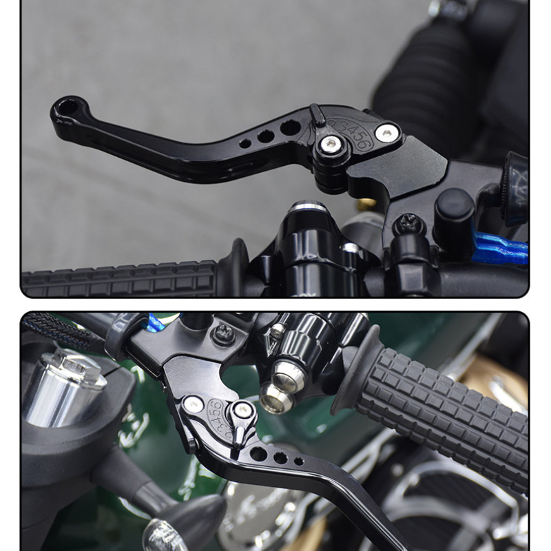 Adjustable brake & clutch levers for Napoleon 125/250 - Gold