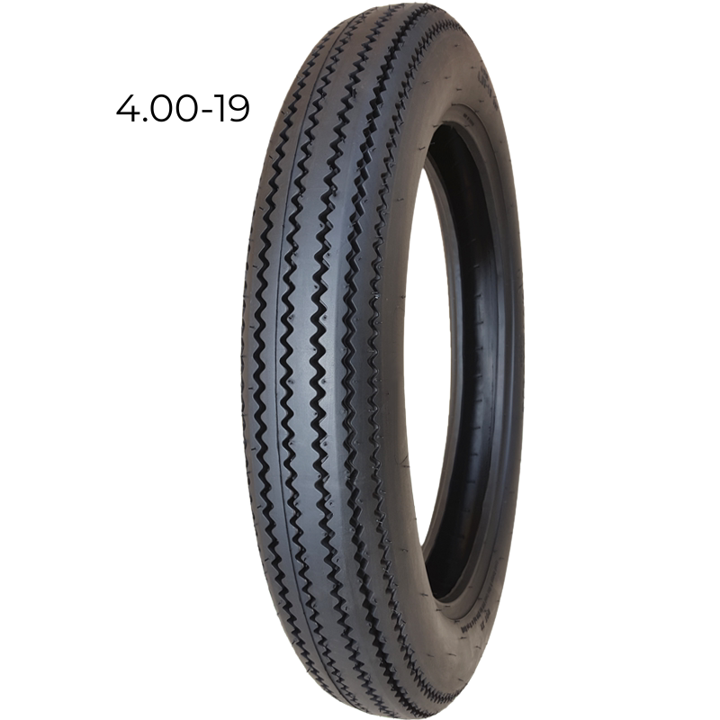 Pneu moto vintage tubeless – profil cranté