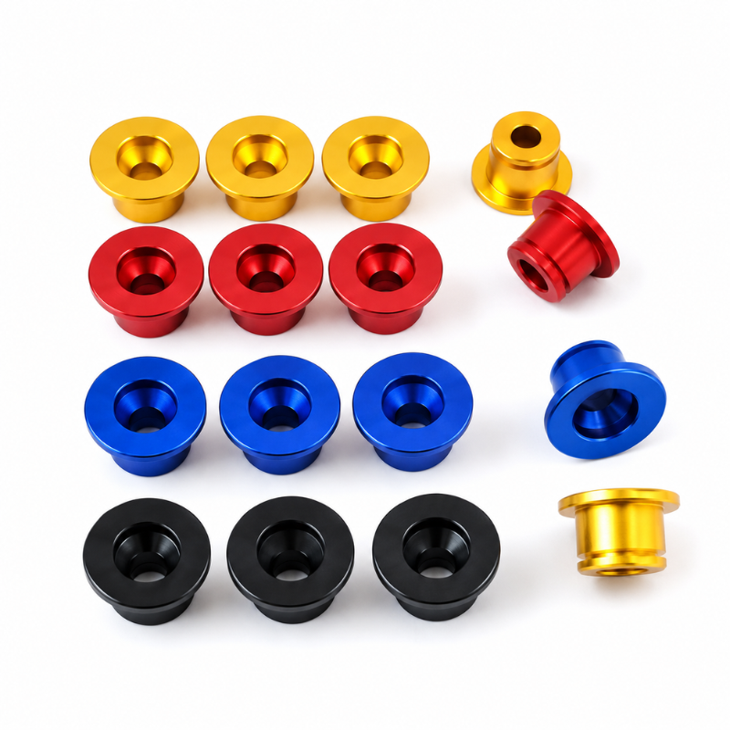 Floating brake disc rivets 4/5 mm anodized