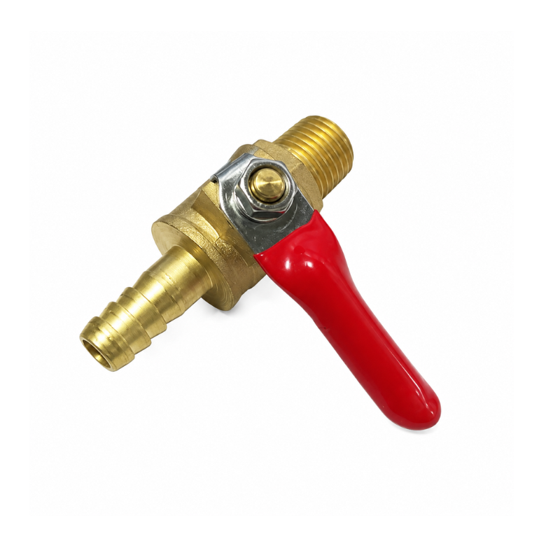 Universal 1/4” fuel petcock, aluminum, ON/OFF