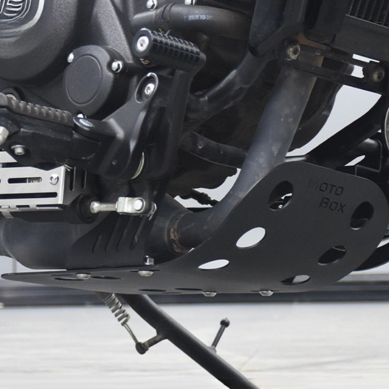 Stainless steel engine skid plate for 450 CL-C