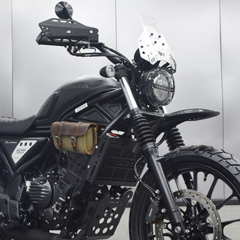 Aluminum flyscreen with plexiglass windshield for Honda CL500