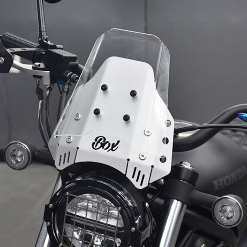 Aluminum flyscreen with plexiglass windshield for Honda CL500