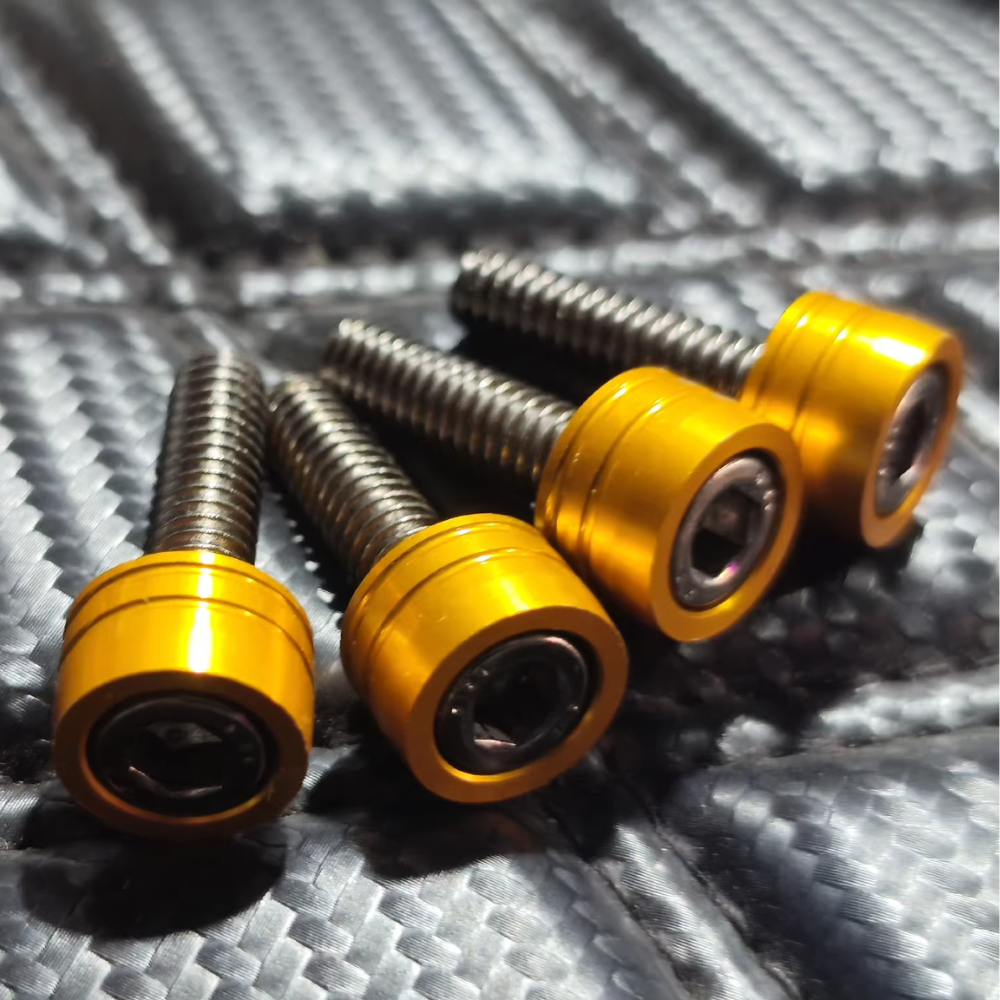 Harley M8 Engine Full Screw Set gold