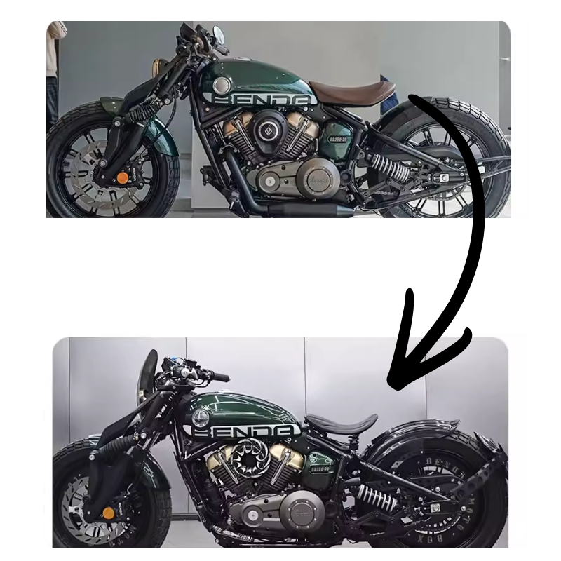 Solo spring bobber seat for Napoleon 125/250