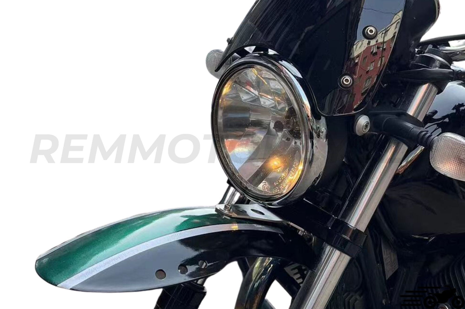 MOTO GUZZI V7 V9 Aluminum Mudguard HIGH