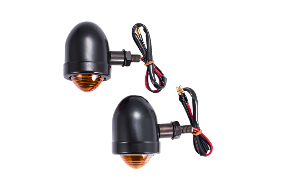 Pair of Indicators Bullet Aluminum Black or Chrome