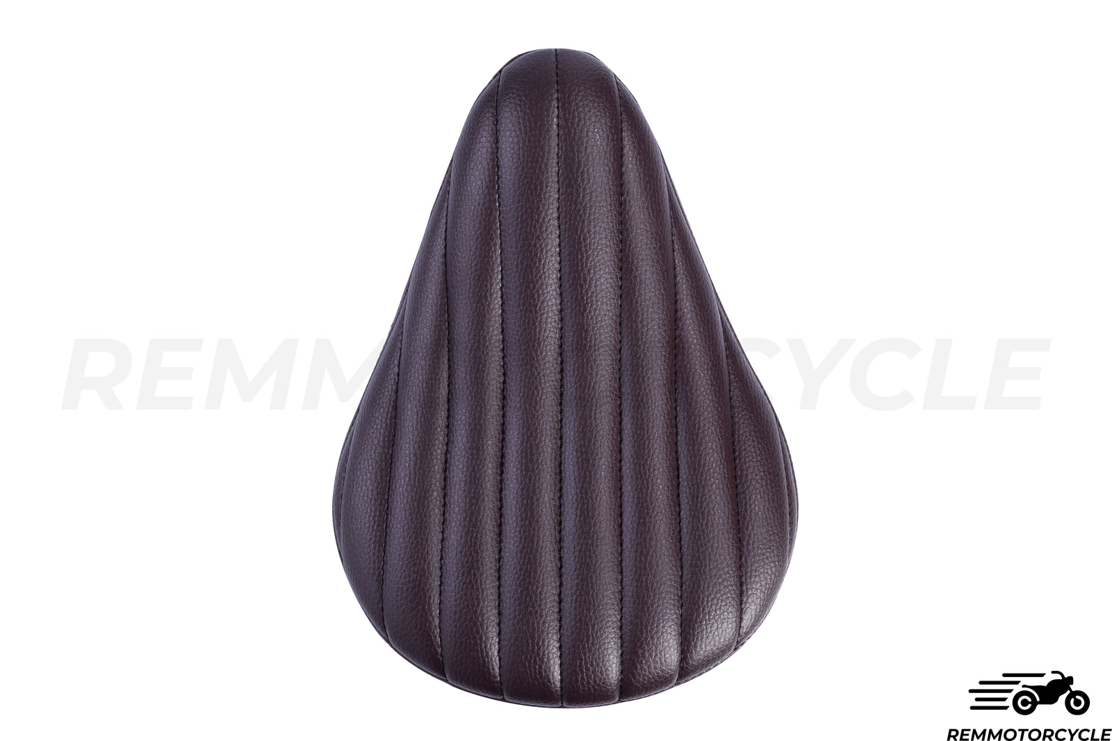 Brown Bobber Saddle - Vertical Stitching