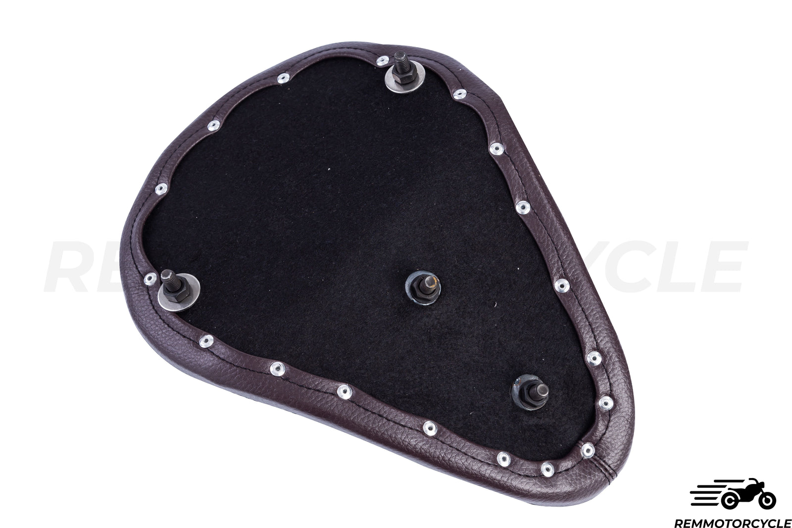 Brown Bobber Saddle - Vertical Stitching