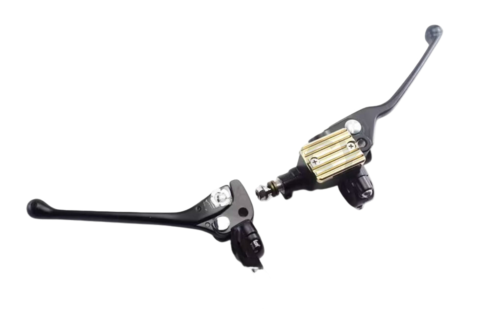 Motorcycle brake and clutch lever Black and Silver