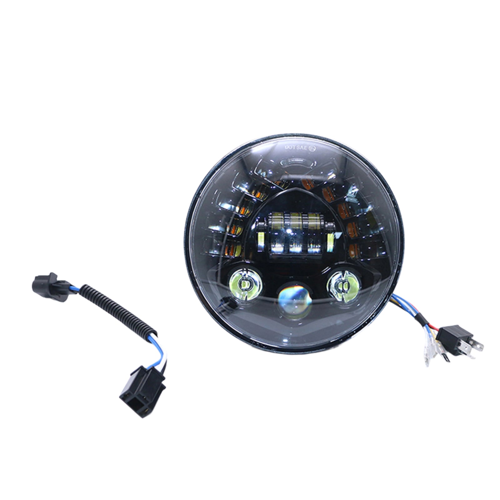 Headlight Multi DRL 7 inch integrated turn signals