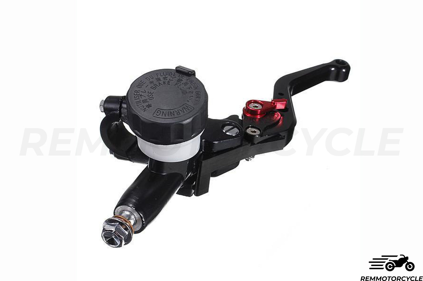 Motorcycle Brake and Clutch lever CNC PERF 7/8" black and Red