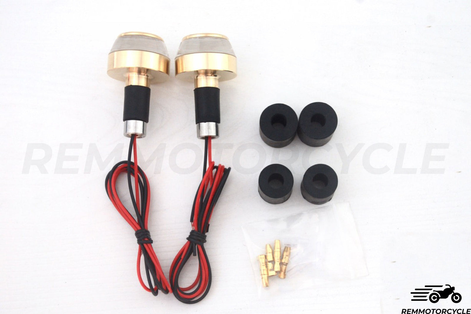 Turn signal handlebar end MOTO