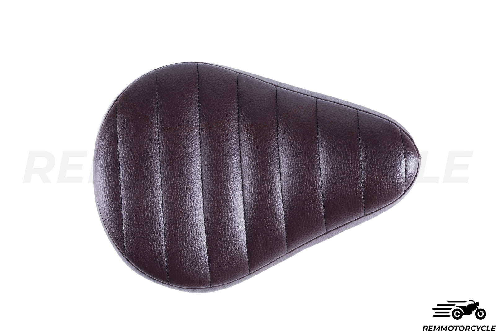 Black Bobber Saddle - Horizontal Stitching