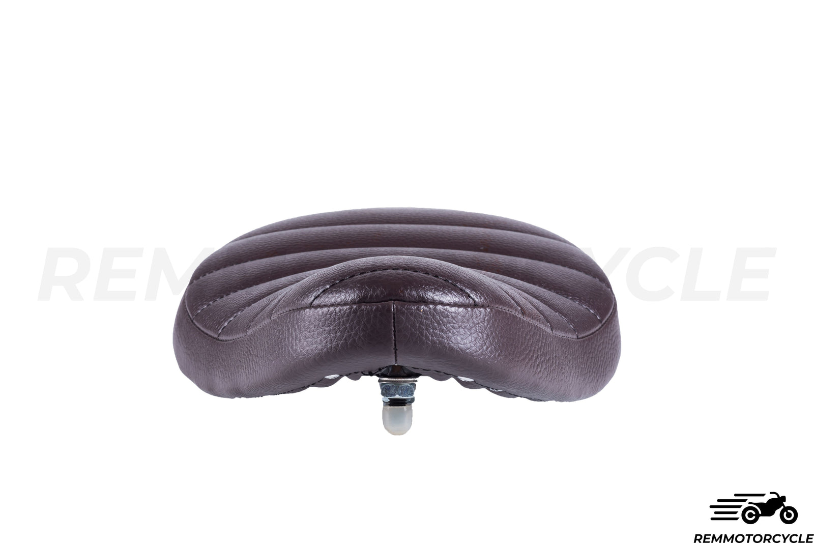 Black Bobber Saddle - Horizontal Stitching