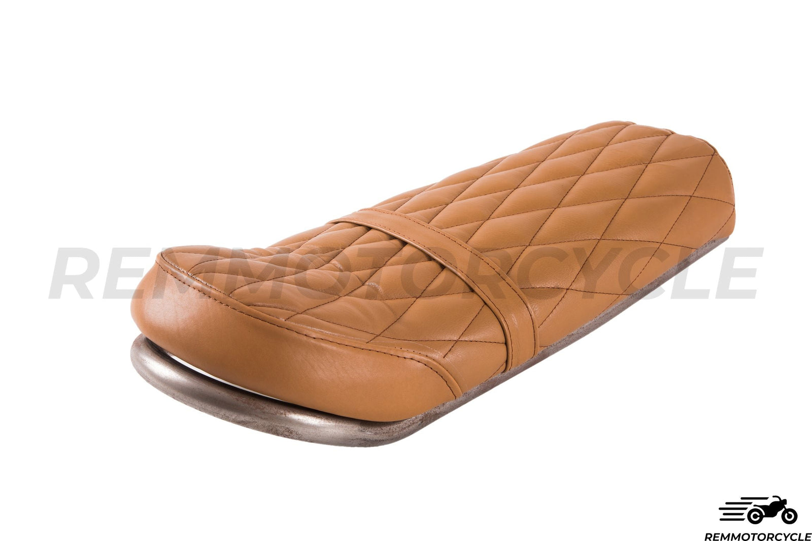 Leather Camel seat type 2 raised diamond with U frame