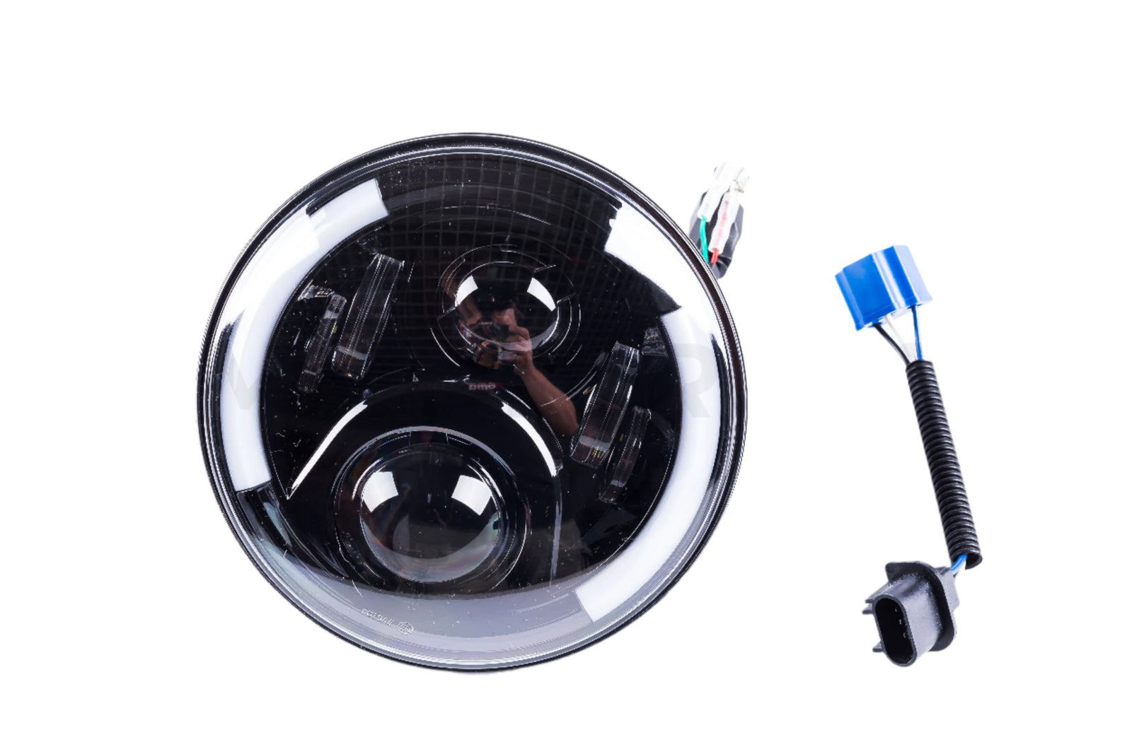 LED Motorcycle Headlight Multi 7" with Integrated Turn Signals