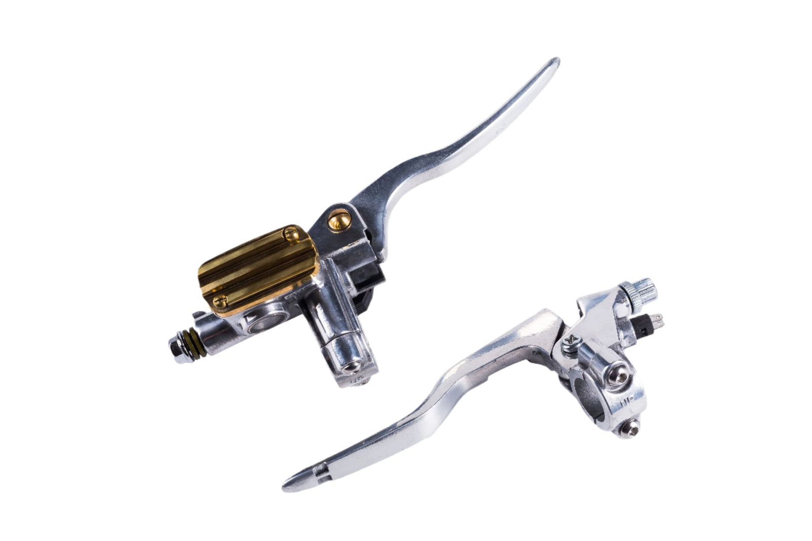 Brake and Clutch lever chrome & brass 7/8' or 1'