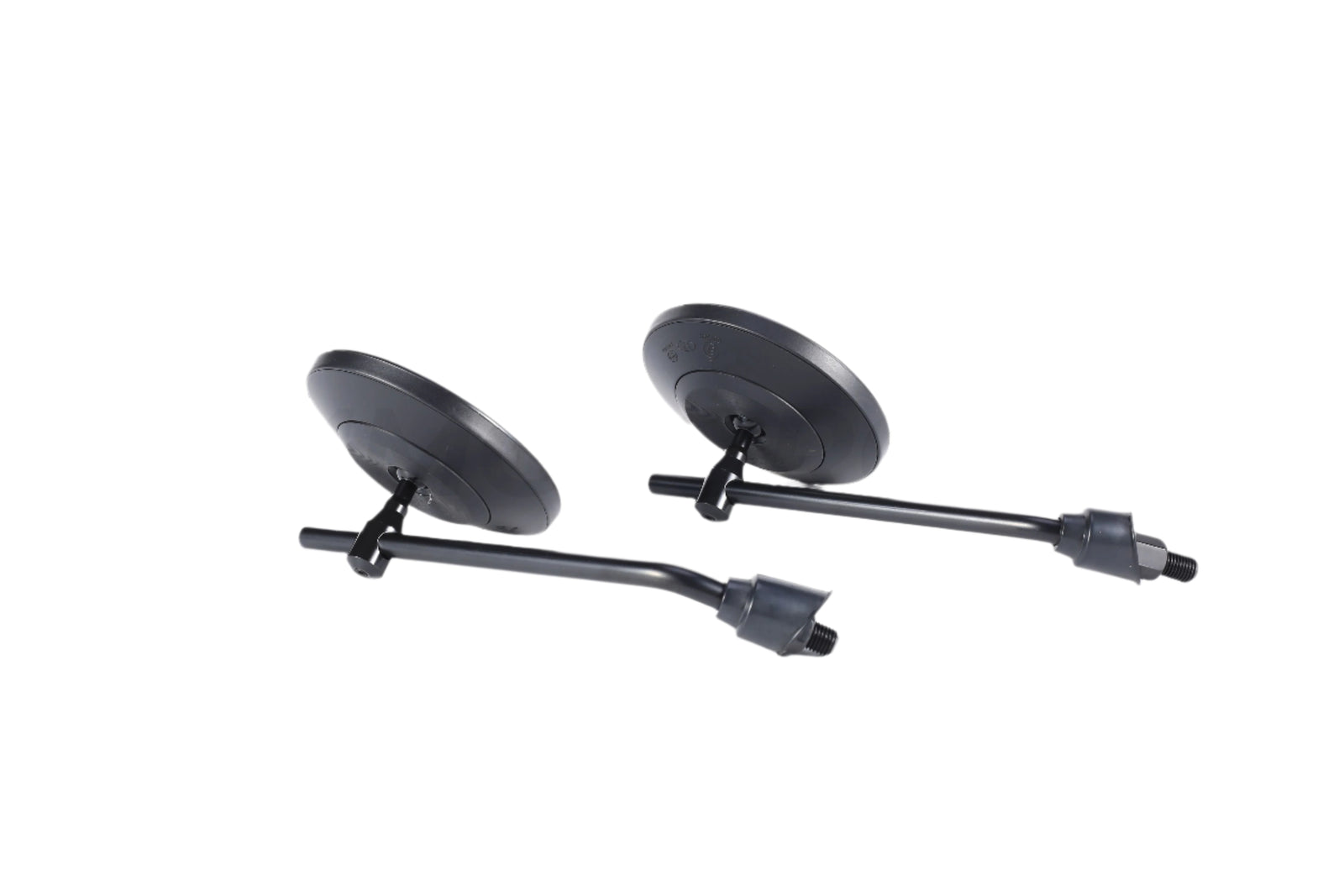 Pair of Mirrors Black Round 0.86 in (22 mm)