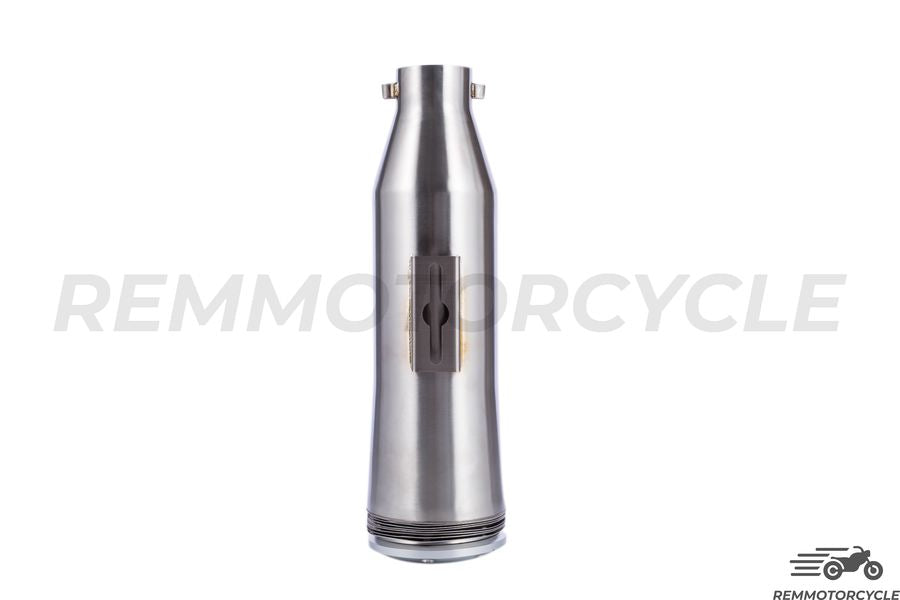 Chrome Exhaust Muffler DISC with Rail Support