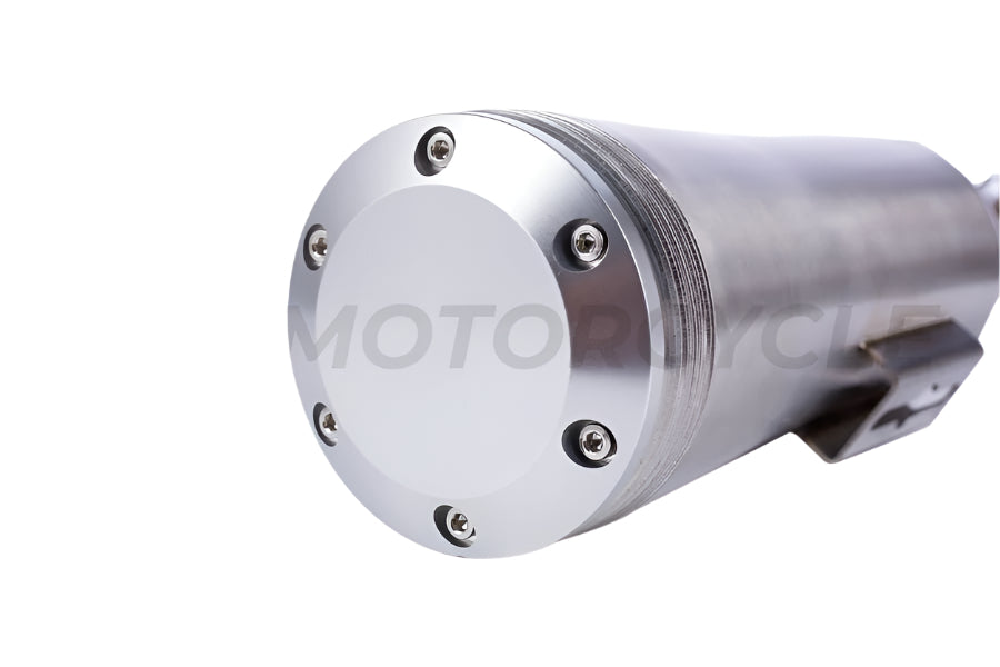 Chrome Exhaust Muffler DISC with Rail Support