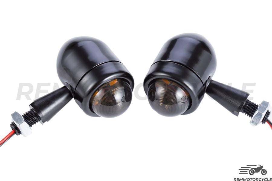 Set of 4 LED Indicators Black Lens Black